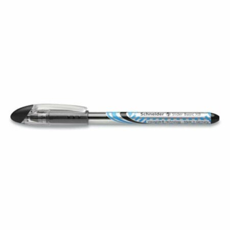 CLASSROOM CREATIONS 1.4mm Schneider Slider Stick Ballpoint Pen, Black & Silver Barrel, 10PK CL3752012
